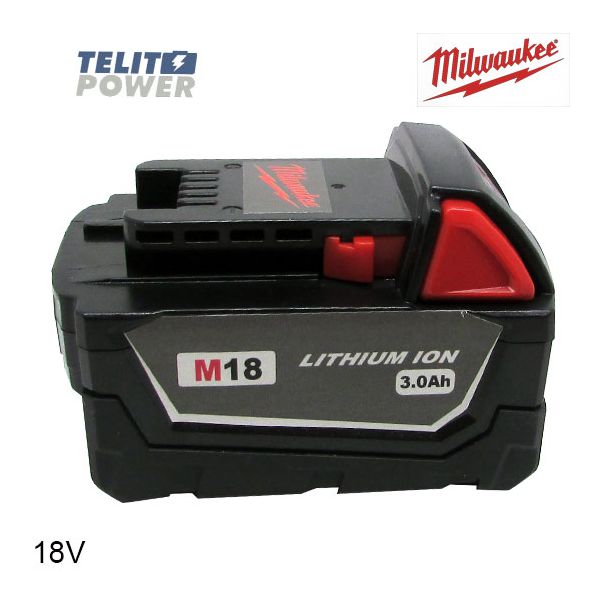 TELIT POWER Milwaukee M18 3.0Ah REDLITHIUM™ Baterija – Kompaktna snaga za profesionalce - EP3283758