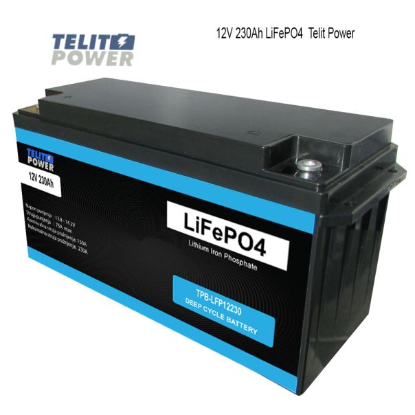 TELIT POWER Akumulator 12V 230Ah TPB-LFP12230 LiFePO4 - EP3283749