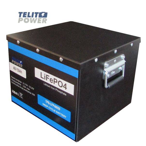 TELIT POWER Akumulator u metalnom kućištu 48V 50Ah TPB-LFP48050 LiFePO4 - EP3286101