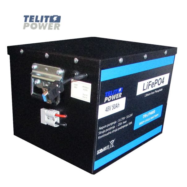 TELIT POWER Akumulator u metalnom kućištu 48V 50Ah TPB-LFP48050 LiFePO4 - EP3286101