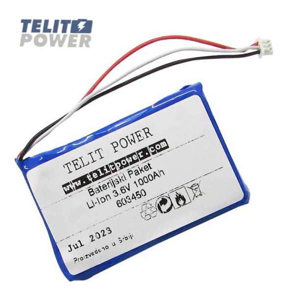 TELIT POWER Baterija Li-Po 3.7V 1000mAh za AUTECH AIR8 kran kontroler - EP3284061