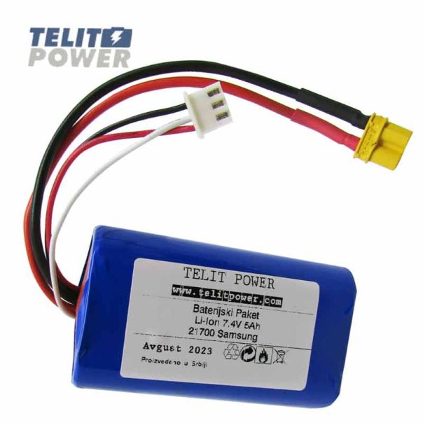 TELIT POWER Baterija Li-Ion 7.4V 5000mAh za radio odašiljač drona RADIOMASTER TX16S i TX12S - EP3285879