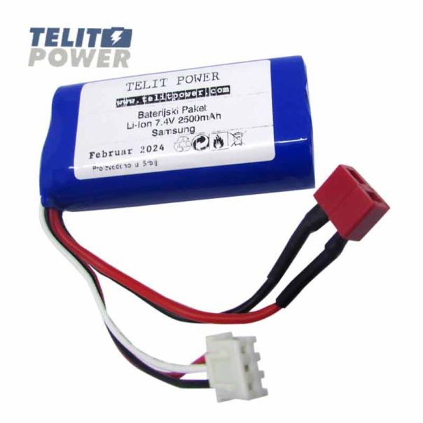 TELIT POWER Baterija Li-Ion 7.4V 2500mAh za trkački auto 4WD SCY 16201 - EP3284451