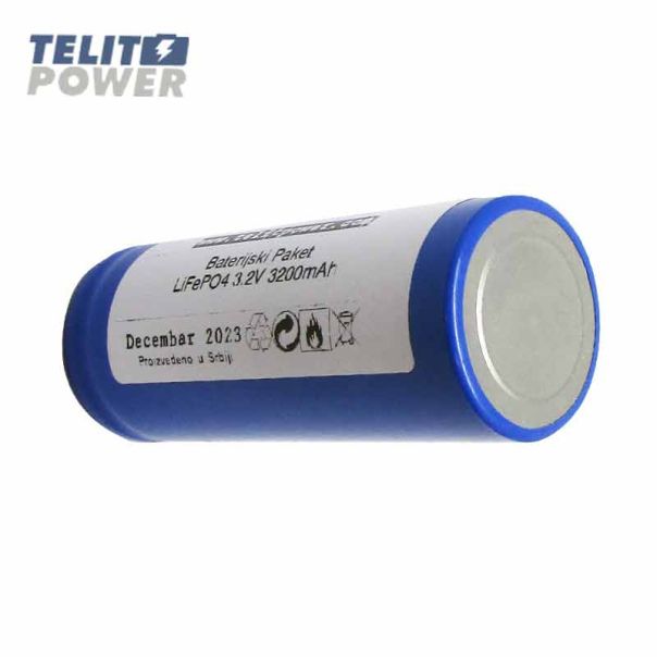 TELIT POWER LiFePO4 baterijski paket 3.2V 3200mAh za LEDLENSER I9R lampu - EP3284130
