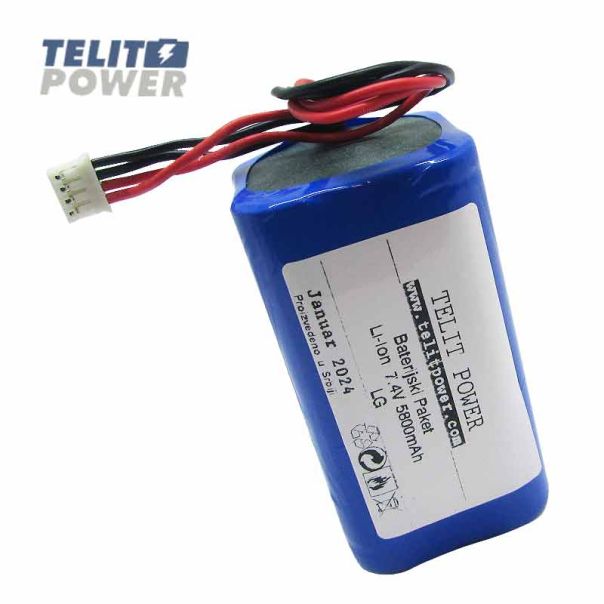 TELIT POWER Baterija Li-Ion 7.4V 5800mAh LG za XPLORE zvučnik XP849 sa pojačanim kapacitetom - EP3283389
