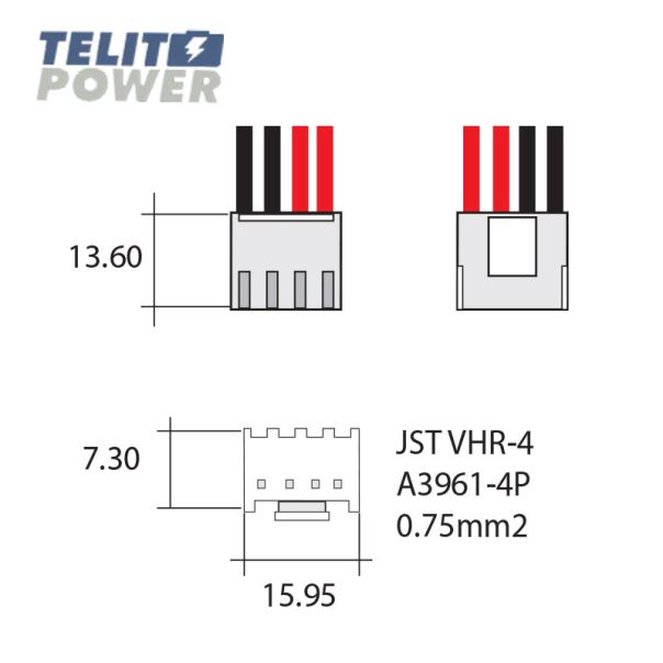 TELIT POWER Konektor JST VHR-4 0.75mm2 - EP3285521