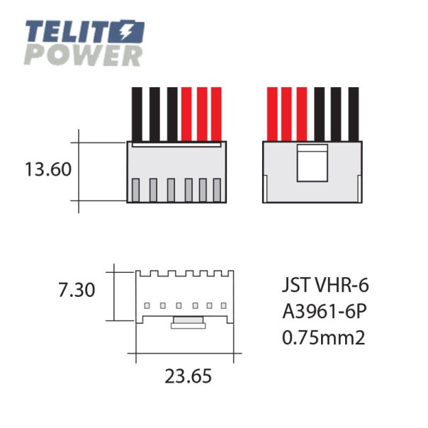 TELIT POWER Konektor JST VHR-6 0.75mm2 - EP3284202