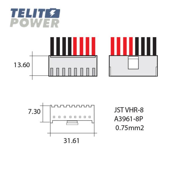 TELIT POWER Konektor JST VHR-8 0.75mm2 - EP3283059