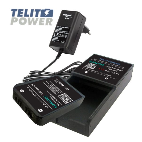 TELIT POWER Punjač za Autec MBM06MH bateriju – 220V AC, izlaz 4.8–9.6V / 100–150mA - EP3286278