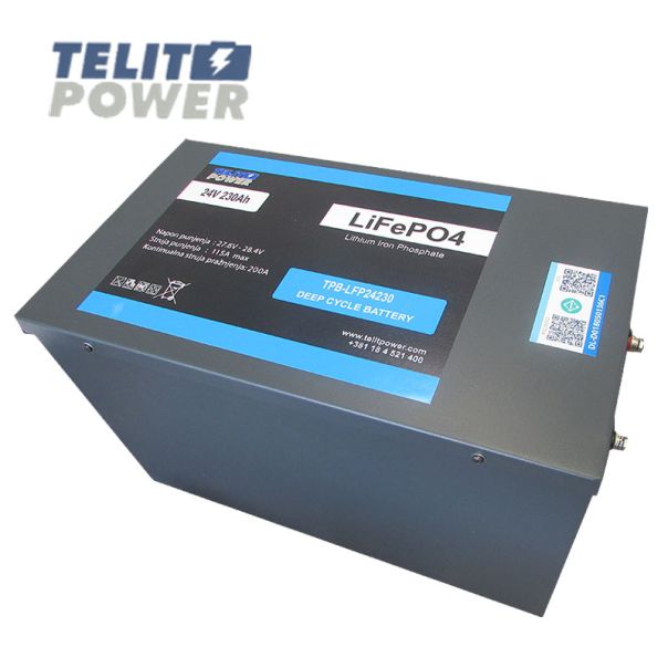 TELIT POWER Akumulator u metalnom kućištu 24V 230Ah TPB-LFP24230 LiFePO4 - EP3283446