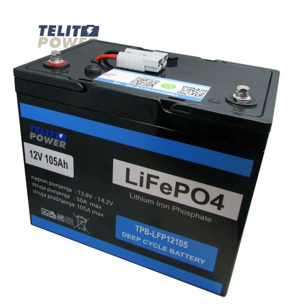 TELIT POWER Akumulator sa Bluetooth konekcijom 12V 105Ah TPB-LFP12105 LiFePO4 Telit Power - EP3287132