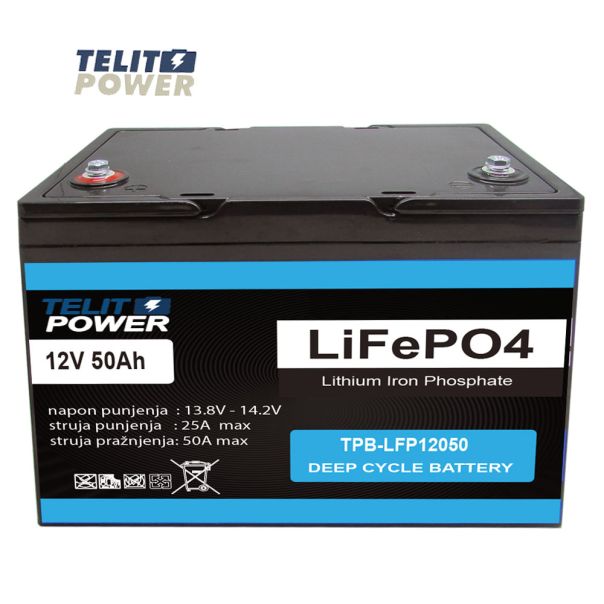 TELIT POWER Akumulator 12V 50Ah TPB-LFP12050 LiFePO4 - EP3284823