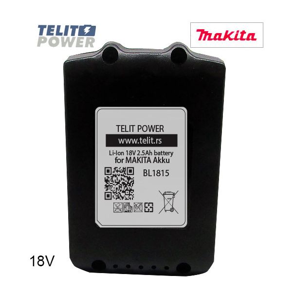 TELIT POWER 18V 2500mAh LiIon - Baterija za ručni alat MAKITA BL1815 - EP3283299