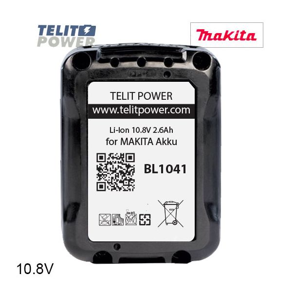 TELIT POWER 10.8V 2600mAh LiIon - Baterija za ručni alat MAKITA BL1041 - EP3285000