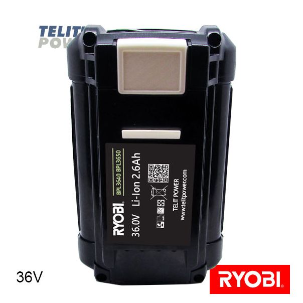 TELIT POWER 36V 2600mAh Litijum Ion - Baterija za ručni alat RYOBI BPL3640 BPL3650 - EP3283317