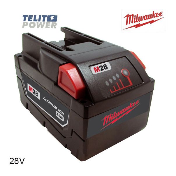 TELIT POWER Baterija za ručni alat MILWAUKEE M28 Li-Ion 28V 3000mAh - EP3284109