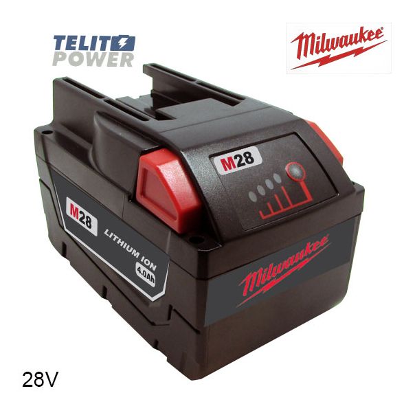 TELIT POWER Baterija za ručni alat MILWAUKEE M28 Li-Ion 28V 4000mAh - EP3283968