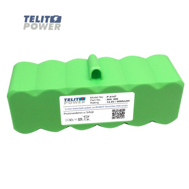 TELIT POWER Baterija LI-Ion 14.4V 5000mAh za iRobot usisivač iRobot ROOMBA 500 seriju - EP3283971