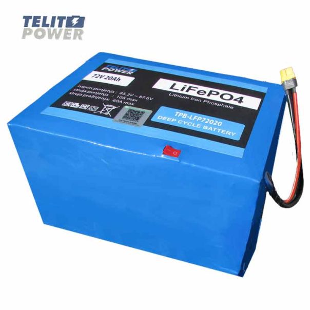 TELIT POWER Baterija za električni skuter 72V 20Ah – LiFePO4 Bluetooth konekcija - EP3284199