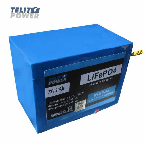 TELIT POWER Baterija za električni skuter 72V 20Ah – LiFePO4 Bluetooth konekcija - EP3284199