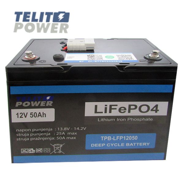 TELIT POWER Akumulator sa Bluetooth konekcijom 12 V 50 Ah TPB-LFP12050 LiFePO4 - EP3283881