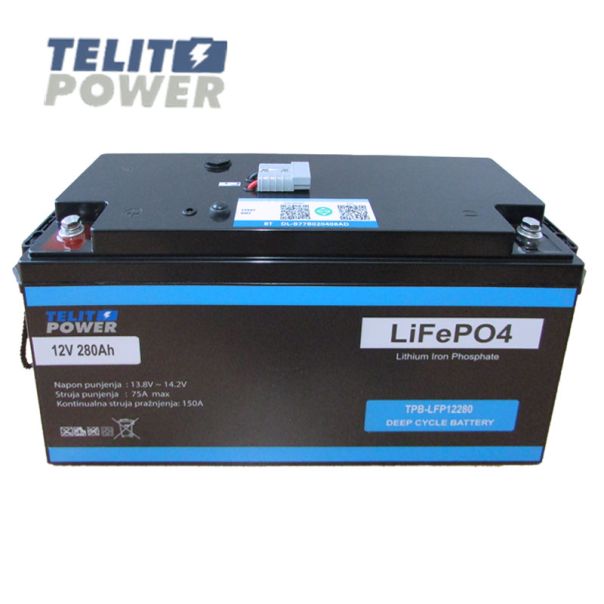 TELIT POWER Akumulator sa Bluetooth konekcijom 12V 280Ah TPB-LFP12280 LiFePO4 Telit Power - EP3286559