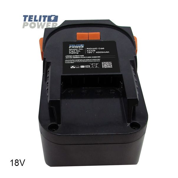 TELIT POWER Baterija za ručni alat RIDGID 43328 18 V, 4.0 Ah Li-Ion - EP3284916