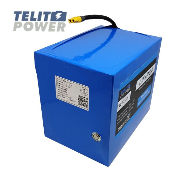 TELIT POWER LiFePO4 baterijski paket 60V 15Ah sa BMS 40A, Bluetooth i XT60 konektorom - EP3286916