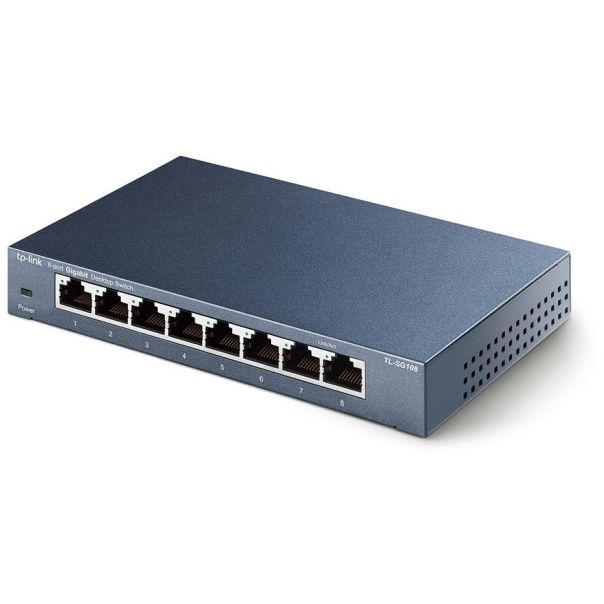 TP LINK Switch 8P TP-LINK TL-SG108 Metall - TPL024