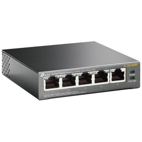 TP LINK TP-Link SG1005P Mettal sa 4 PoE-Ports - TPL030