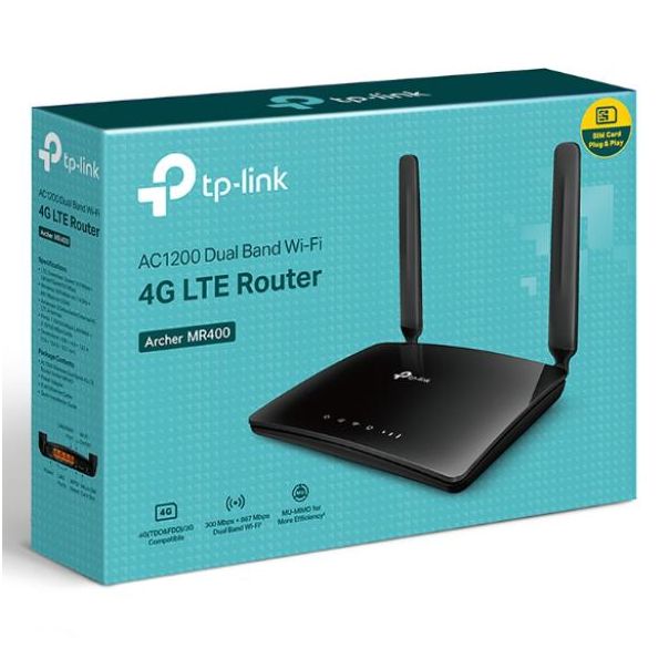 OSTALO TP-Link Archer MR400 4G LTE AC1200 - TPL035