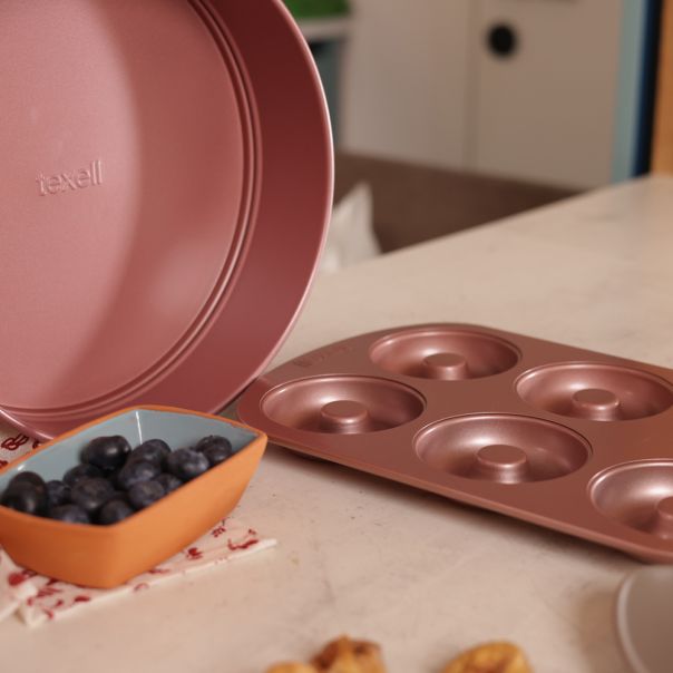 TEXELL Modla za krofne 6 rupa Rose Gold TPRG-K321 - TPRG-K321