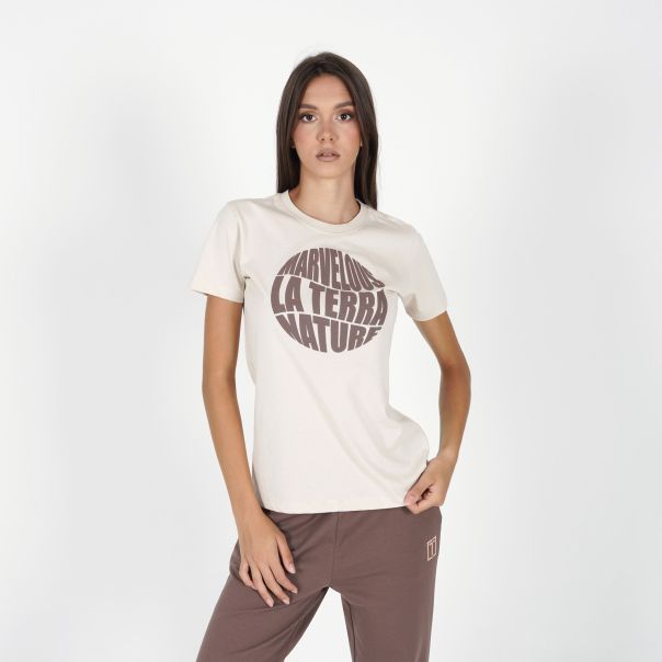 LA TERRA Majica kratak rukav naturale W - TRA253F801-92