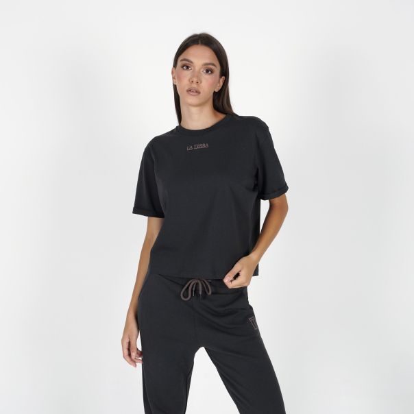 LA TERRA Majica kratak rukav uno W - TRA253F803-01