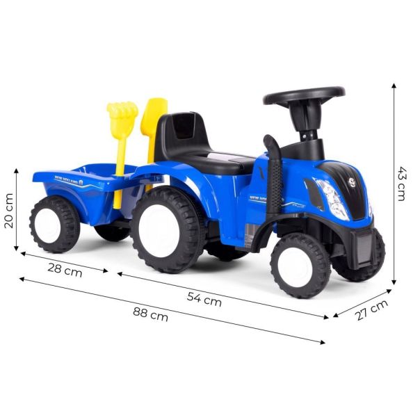 ECO TOYS Traktor sa prikolicom za decu, plava - 658T BLUE