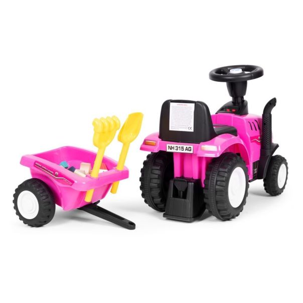 ECO TOYS Traktor sa prikolicom za decu, roze - 658T PINK