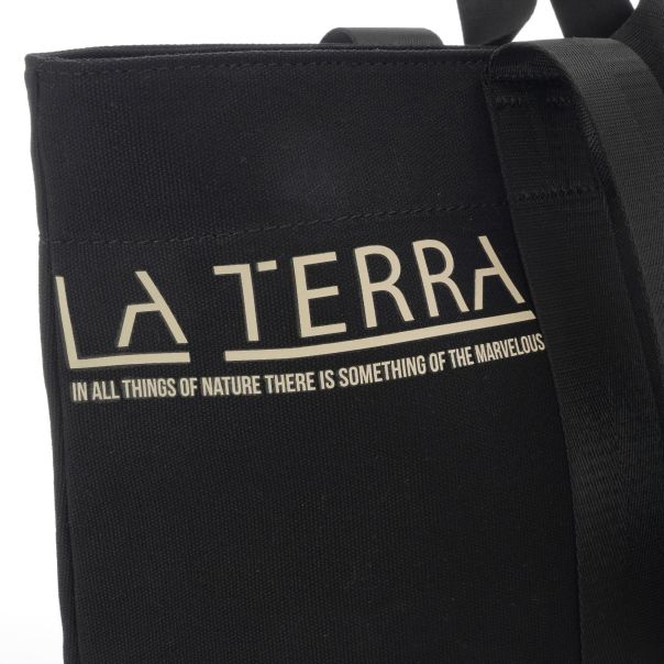 LA TERRA large canvas beach shopper - TRE261F109-01