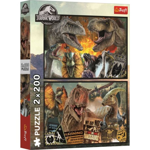TREFL Puzzle Park iz doba Jure - 2x200 delova - 103562-13316