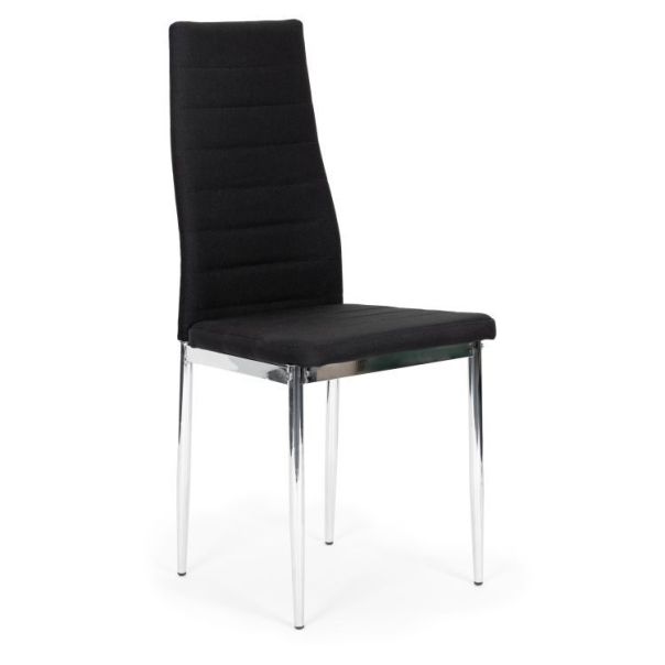 MODERNHOME Trepezarijske stolice set 4 kom tami eko koža black - DC855-C-4 BLACK