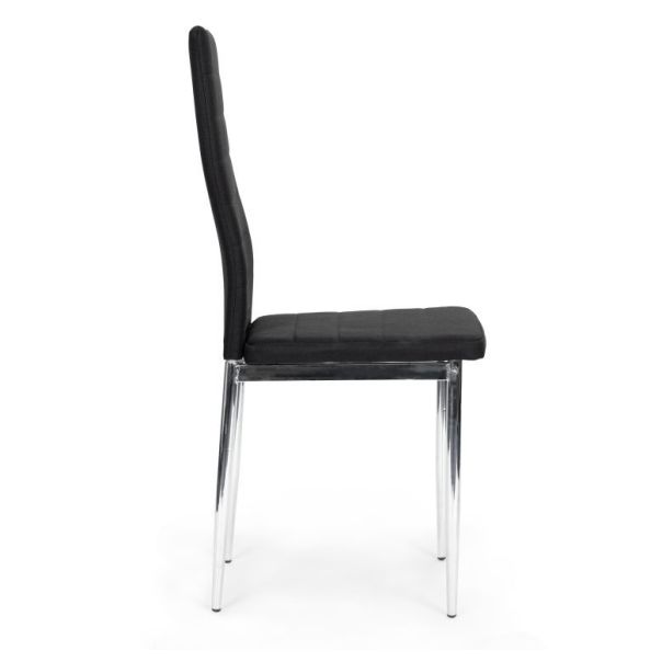 MODERNHOME Trepezarijske stolice set 4 kom tami eko koža black - DC855-C-4 BLACK