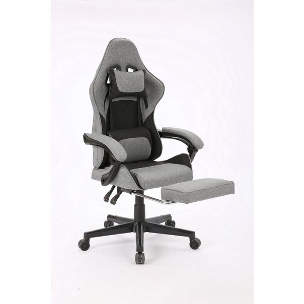 ePlayGame Gejmerska stolica HC-4095 FABRIC BDG tamno siva crna - HC-4095 FABRIC BDG