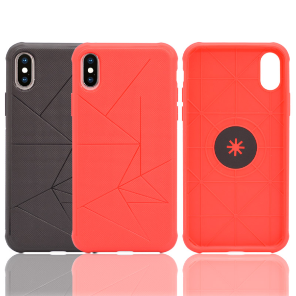 Maska za Samsung A8 Plus/ A730 (2018) Triangle magnet crna - 028261