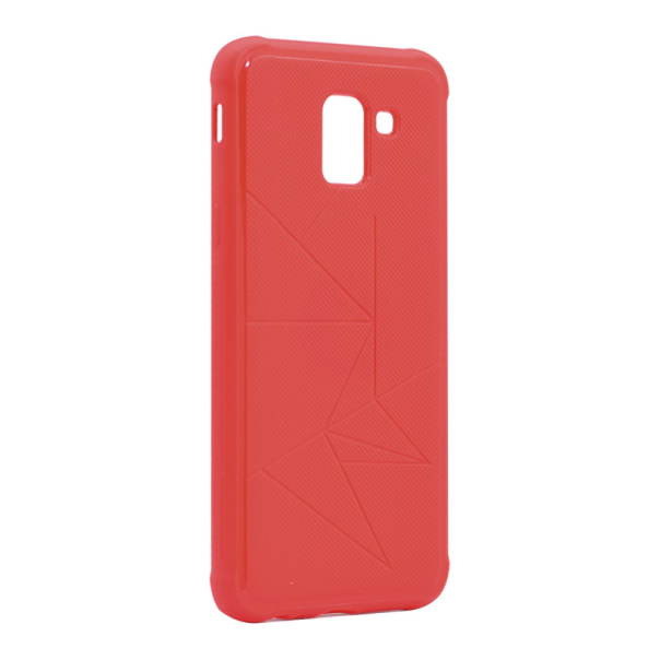 Maska za Samsung J6/ J600F (2018) EU Verzija Triangle magnet crvena - 025307