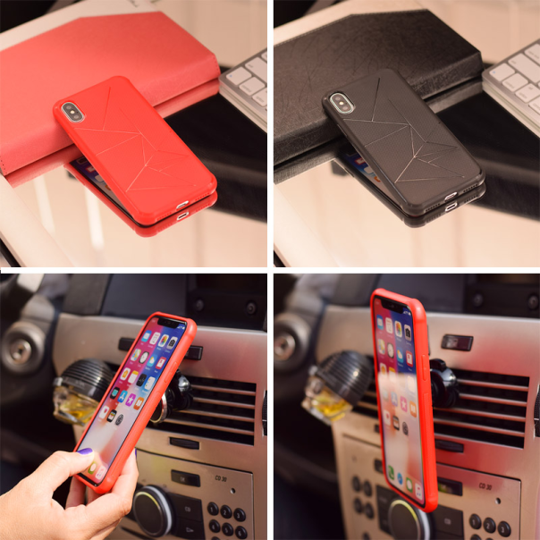 Maska za Samsung J6/ J600F (2018) EU Verzija Triangle magnet crvena - 025307