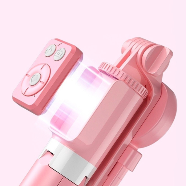 Tripod sa LED rasvetom A12 pink - 214942