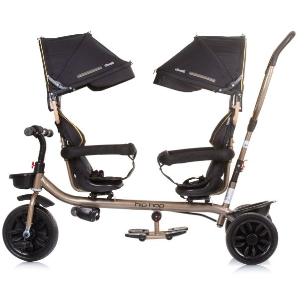 CHIPOLINO Tricikl za dva deteta hip hop ebony - TRKHH0231EB