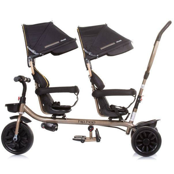 CHIPOLINO Tricikl za dva deteta hip hop ebony - TRKHH0231EB