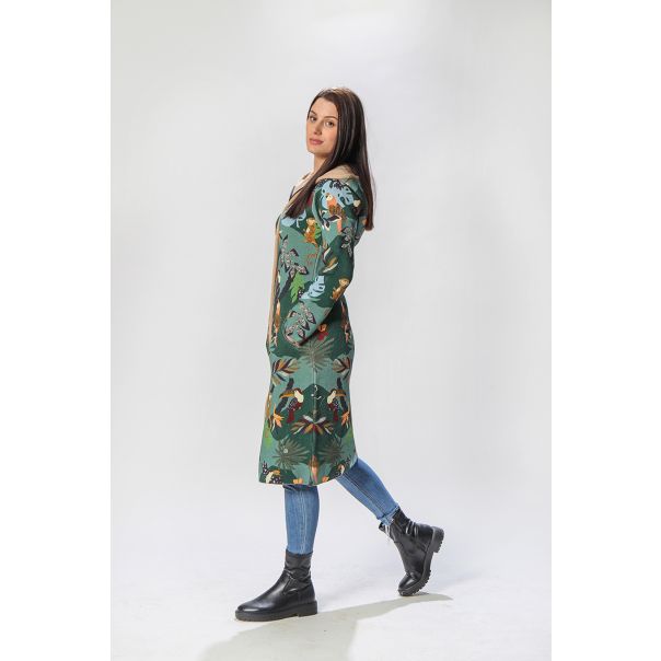 BAIKA Štrikani kaput za žene - Tropical - KOTRO