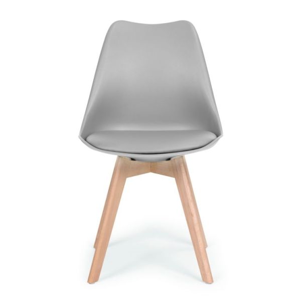 MODERNHOME Trpezarijske stolice set 4 kom filipo light grey 2 - PC-003 GREY-1