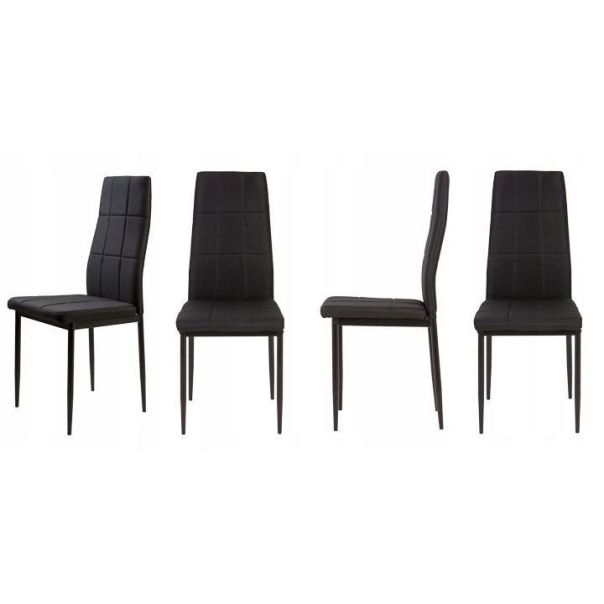 MODERNHOME Trpezarijske stolice set 4 kom tami black - DC860-4 BLACK